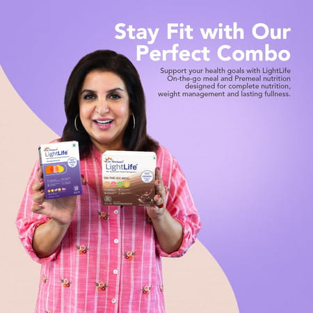 Dr. Morepen Lightlife Power Plan| 170 Sachets (Pre-Meal Nutrition Mix) & 30 (On-The-Go Meal) Sachets