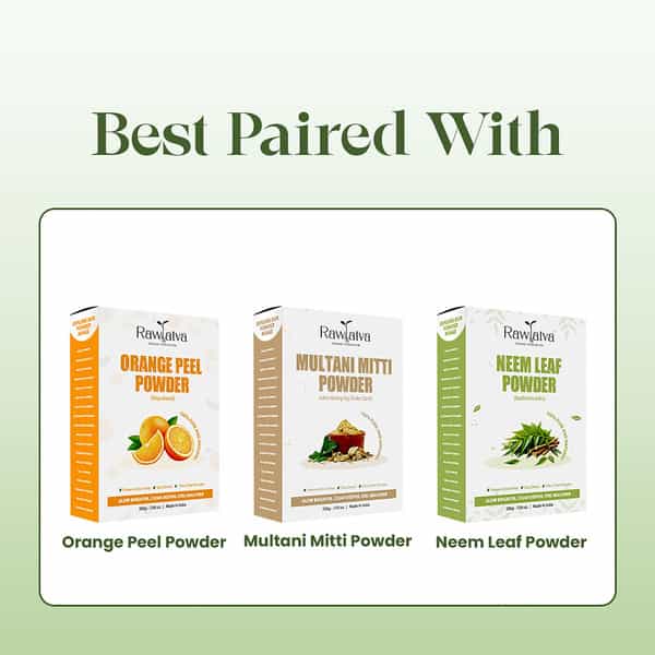 Raw Tatva Tulsi Leaf Powder For Clear Skin & Oil Control | All Skin Types | 100G