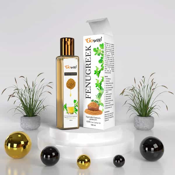 Go Woo 100% Pure Fenugreek Carrier Oil For Skin Lightening 100 Ml