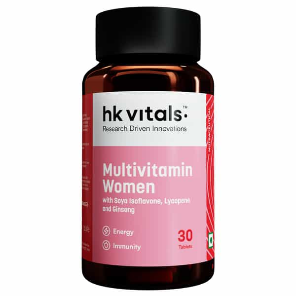 Hk Vitals Multivitamin For Women (30 Tablets) |With Zinc | Vitamin C | Vitamin D