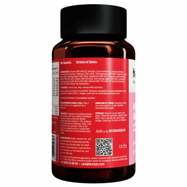 Hk Vitals Multivitamin For Women (30 Tablets) |With Zinc | Vitamin C | Vitamin D