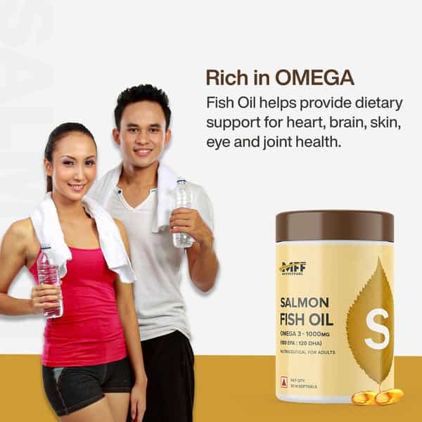Myfitfuel Salmon Fish Oil | 1000Mg (180 Epa 120 Dha) | 50 Softgels