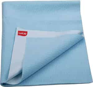 Luvlap Instadry Extra Absorbent Dry Sheet/bed Protector Sky Bluen 0m Medium 70x100cm