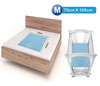 Luvlap Instadry Extra Absorbent Dry Sheet/Bed Protector Sky Bluen 0M Medium 70X100cm