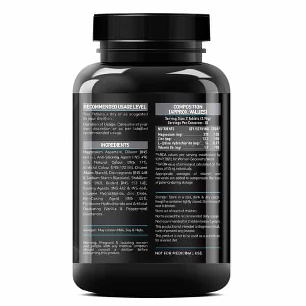 Muscleblaze Zma (60 Tablets) | For Muscle Strength & Recovery | 100% Rda Of Zinc