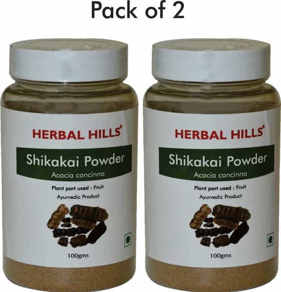 Herbal Hills Shikakai Powder - 100 Gms (Pack Of 2)