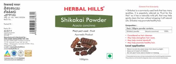 Herbal Hills Shikakai Powder - 100 Gms (Pack Of 2)
