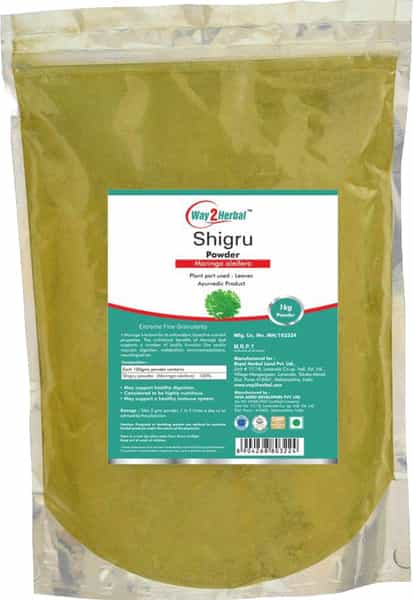 Way2herbal Shigru Moringa Olifera Powder - 1Kg