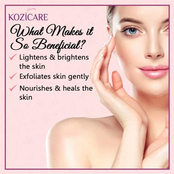 Kozicare Neck Firming Cream With Glutathione Vitamin C E Niacinamide & Kojic Acid - 50Gm