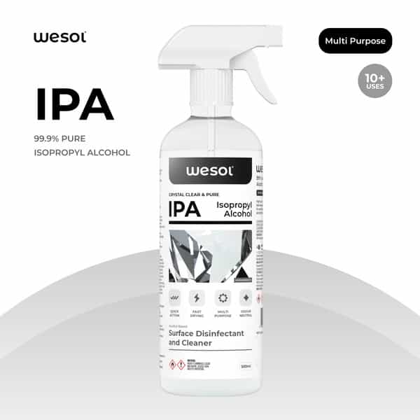 Wesol Ipa Isopropyl Alcohol 99.9% Electronics Cleaner Spray 500 Ml
