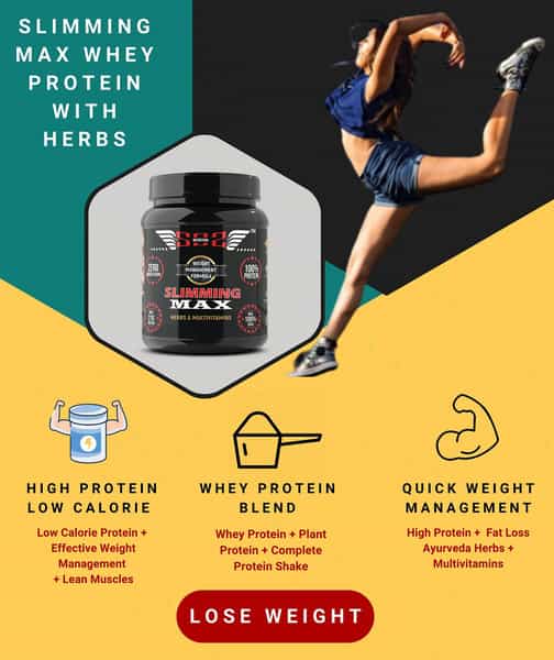 Sos Nutrition Slimming Max Weight Loss Chocolate Whey Protein -909G (Skin Glow Healthy Hair)