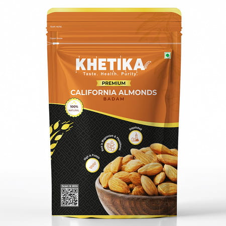 Khetika Naturale Premium California Almonds 500g