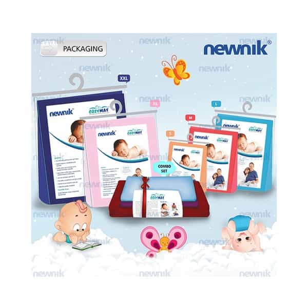 Newnik Cozymat Soft Water Proof Reusable Mat Firoza Medium Size 70Cm X 100Cm