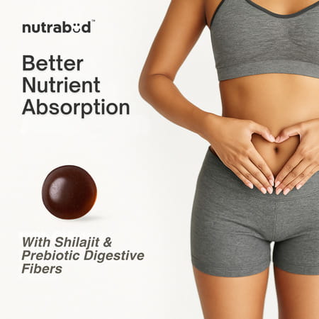 Nutrabud Shilajit Gummies | Energy | Strength & Stamina Support | Tamarind Flavor | 60 Veg Gummies