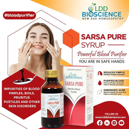Ldd Bioscience Sarsa Pure Blood Purifier Syrup (115ml Pack Of 2)