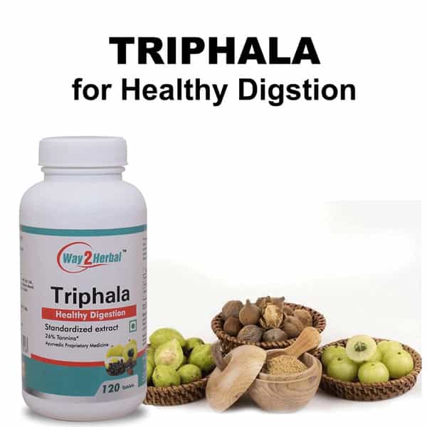 Way2herbal Triphala | Healthy Digestion - 120 Tablets