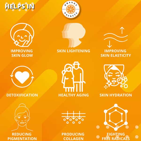 Orange Packets 600 Mg Glutathione With 400 Mg Nac And Vit C - 15 Effervescent Tablets - Orange