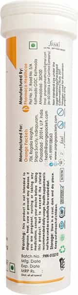 Orange Packets 600 Mg Glutathione With 400 Mg Nac And Vit C - 15 Effervescent Tablets - Orange