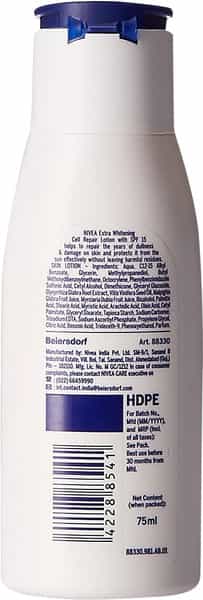 Nivea Body Extra Whitening Lotion 75 Ml