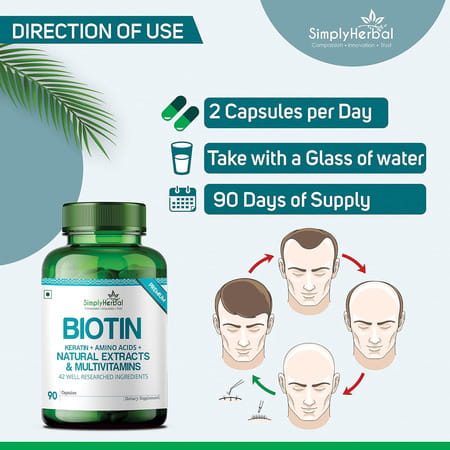 Simply Herbal Biotin Capsule 90 No'S
