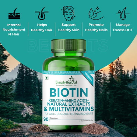 Simply Herbal Biotin Capsule 90 No'S