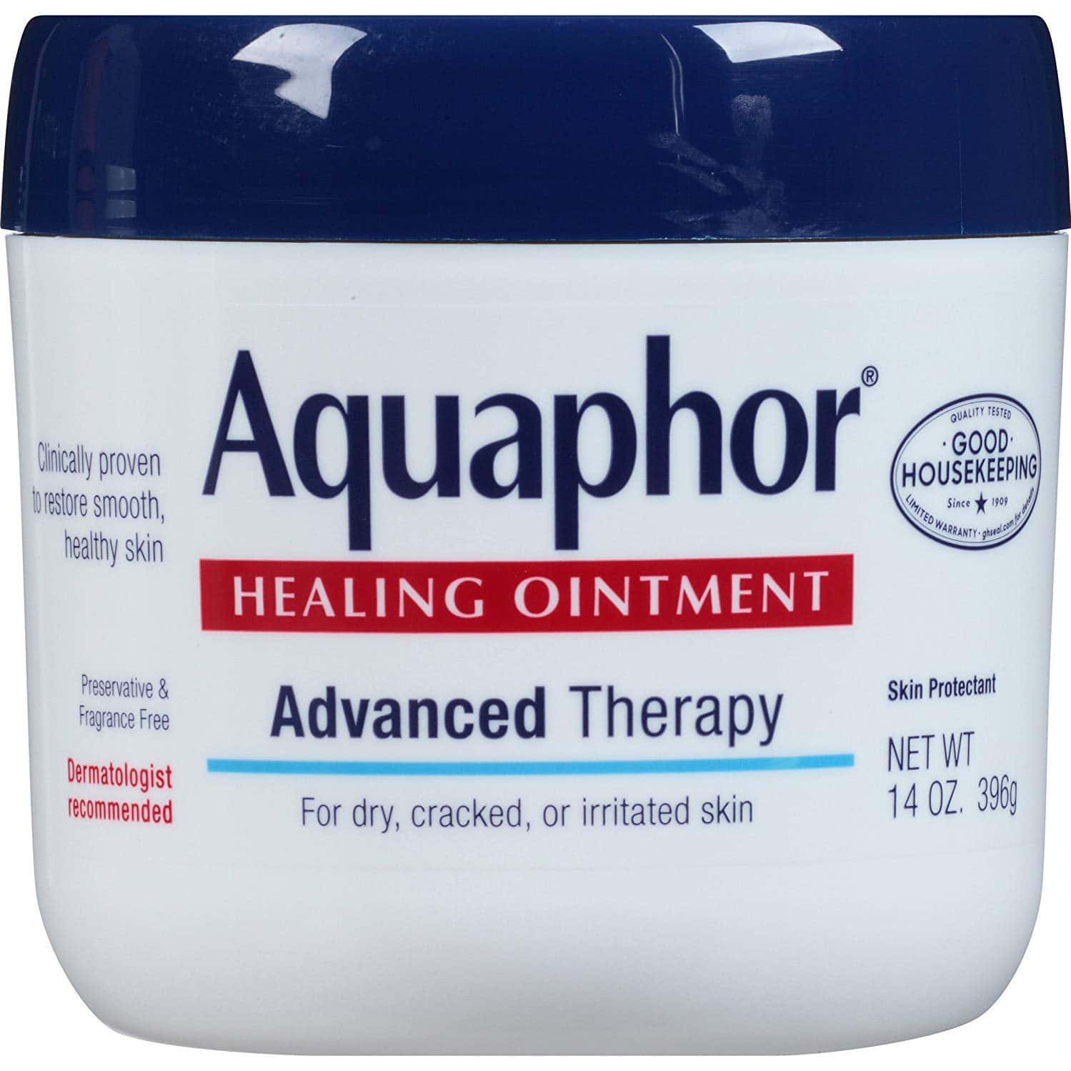 Aquaphor Advanced Therapy Healing Ointment Jar 14 Oz 396 Gm