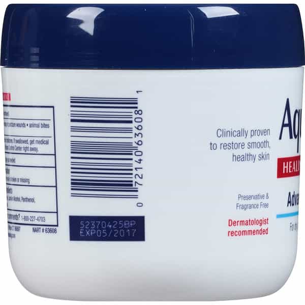 Aquaphor Advanced Therapy Healing Ointment Jar 14 Oz 396 Gm