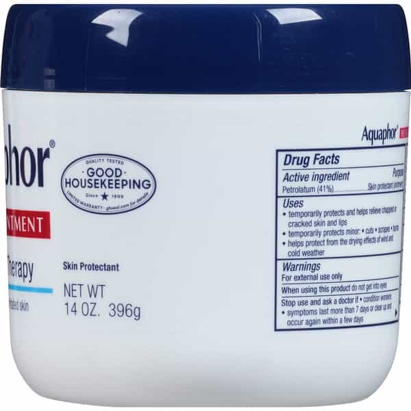 Aquaphor Advanced Therapy Healing Ointment Jar 14 Oz 396 Gm