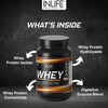 Inlife Whey Protein Isolate Concentrate Hydrolysate Powder For Men & Women (1Kg | Cafe Mocha)