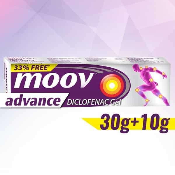 Moov Advance Fast Pain Relief Diclofenac Gel - 30 Gm (33% Extra)