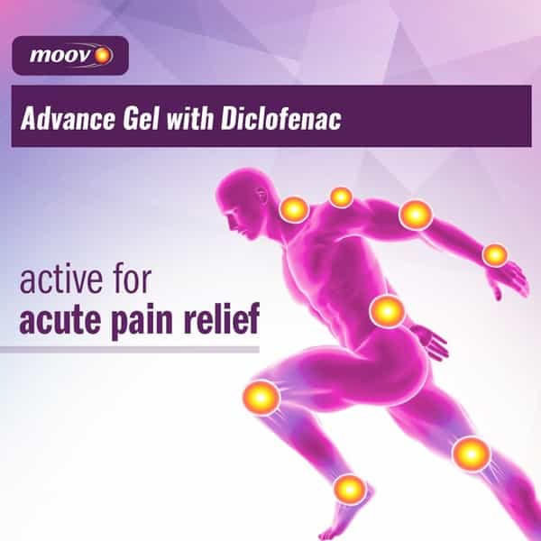 Moov Advance Fast Pain Relief Diclofenac Gel - 30 Gm (33% Extra)