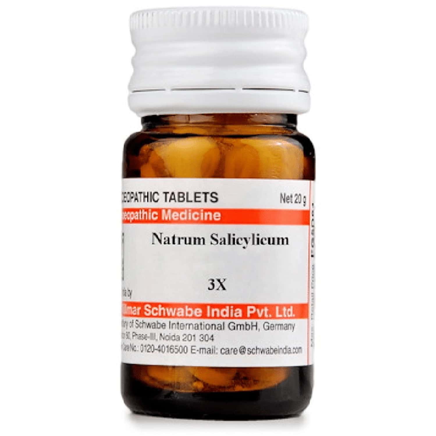 Dr. Willmar Schwabe India Natrum Salicylicum Trituration Tablet 3x 20 No's