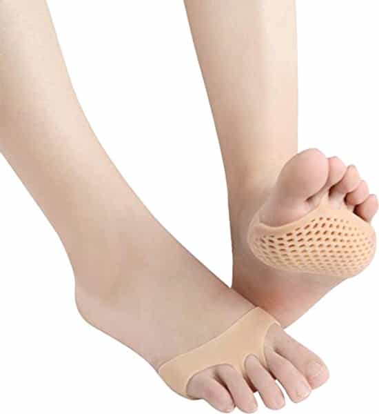 Skudgear 2 Pieces Metatarsal Pads Ball Of Foot Cushion Forefoot Pads Breathable & Soft Gel
