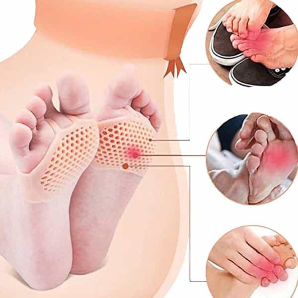 Skudgear 2 Pieces Metatarsal Pads Ball Of Foot Cushion Forefoot Pads Breathable & Soft Gel