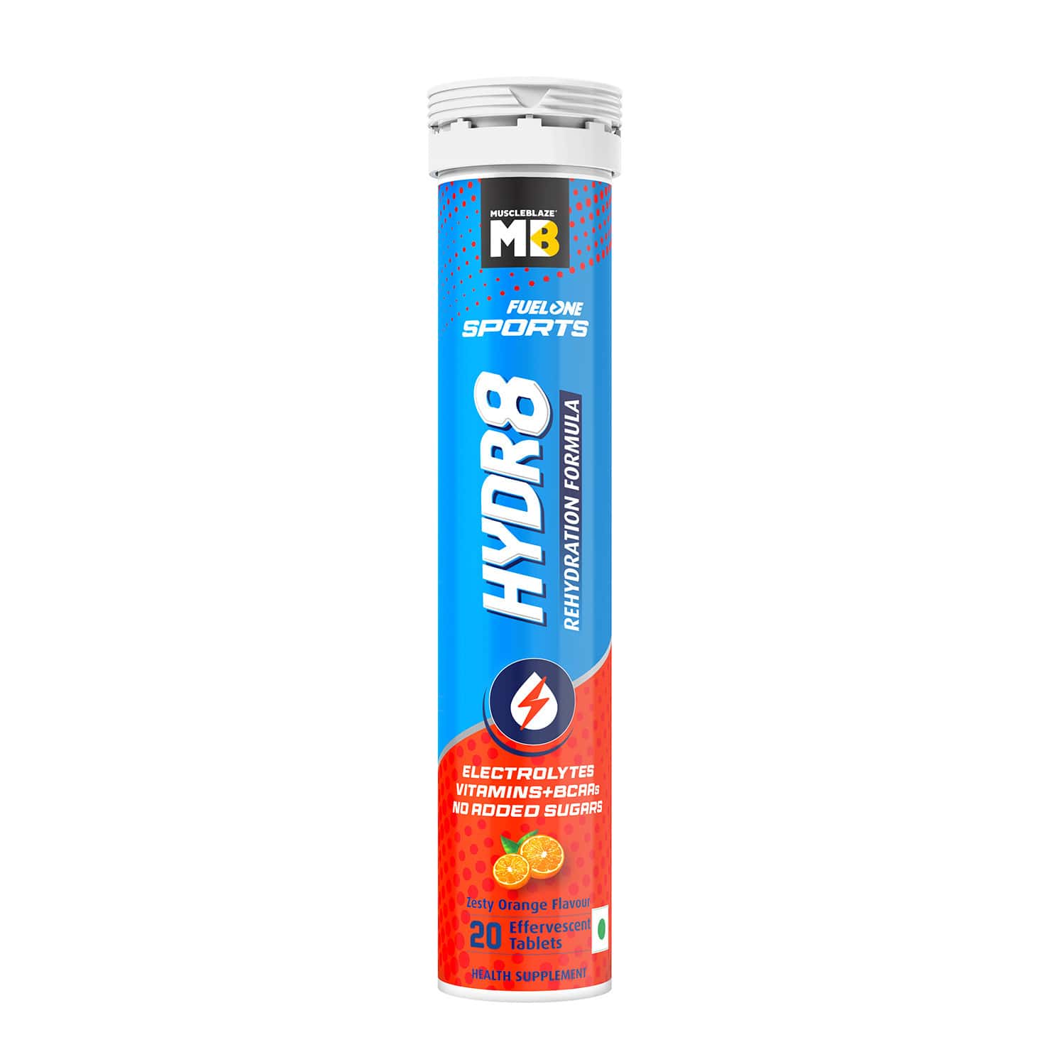 Muscleblaze Fuel One Sports Hydr8 (zesty Orange | 20 Effervescent Tablets)