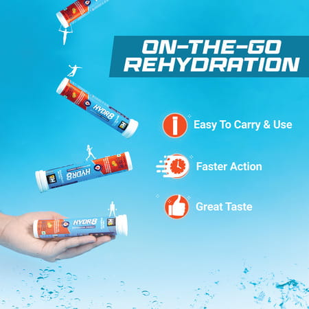 Muscleblaze Fuel One Sports Hydr8 (Zesty Orange | 20 Effervescent Tablets)