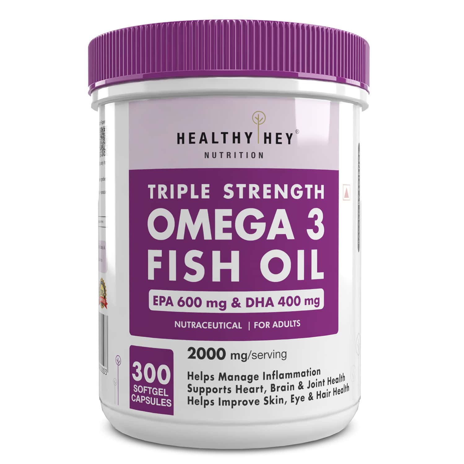 Healthyhey Sardine Fish Oil | Omega 3 For Women And Men 300 Softgel Capsules