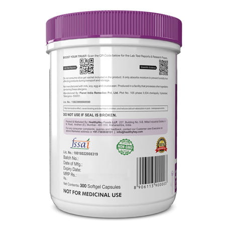 Healthyhey Sardine Fish Oil | Omega 3 For Women And Men 300 Softgel Capsules