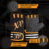 Musclexp Coral-Fit Sports Gym Gloves Moisture-Absorbing Non-Odor Material (Black & Orange) 1 Pair