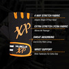 Musclexp Coral-Fit Sports Gym Gloves Moisture-Absorbing Non-Odor Material (Black & Orange) 1 Pair