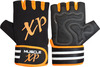 Musclexp Coral-Fit Sports Gym Gloves Moisture-Absorbing Non-Odor Material (Black & Orange) 1 Pair