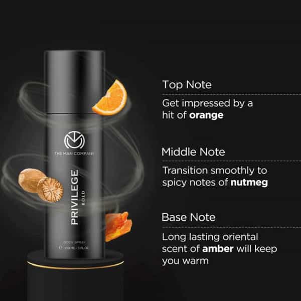 The Man Company Deodorant For Men - Privilege Legend- Makes You Bold & Fearless - 150Ml