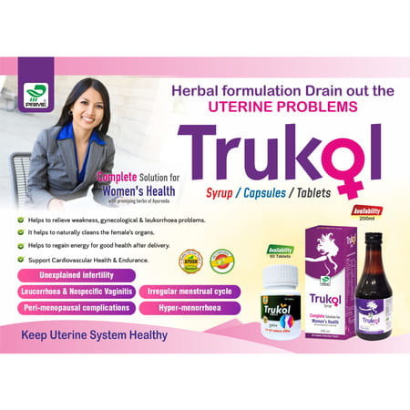 Prime Trukol Capsules - Complete Solution For Women'S Health & Pcos - (10 X 10n)