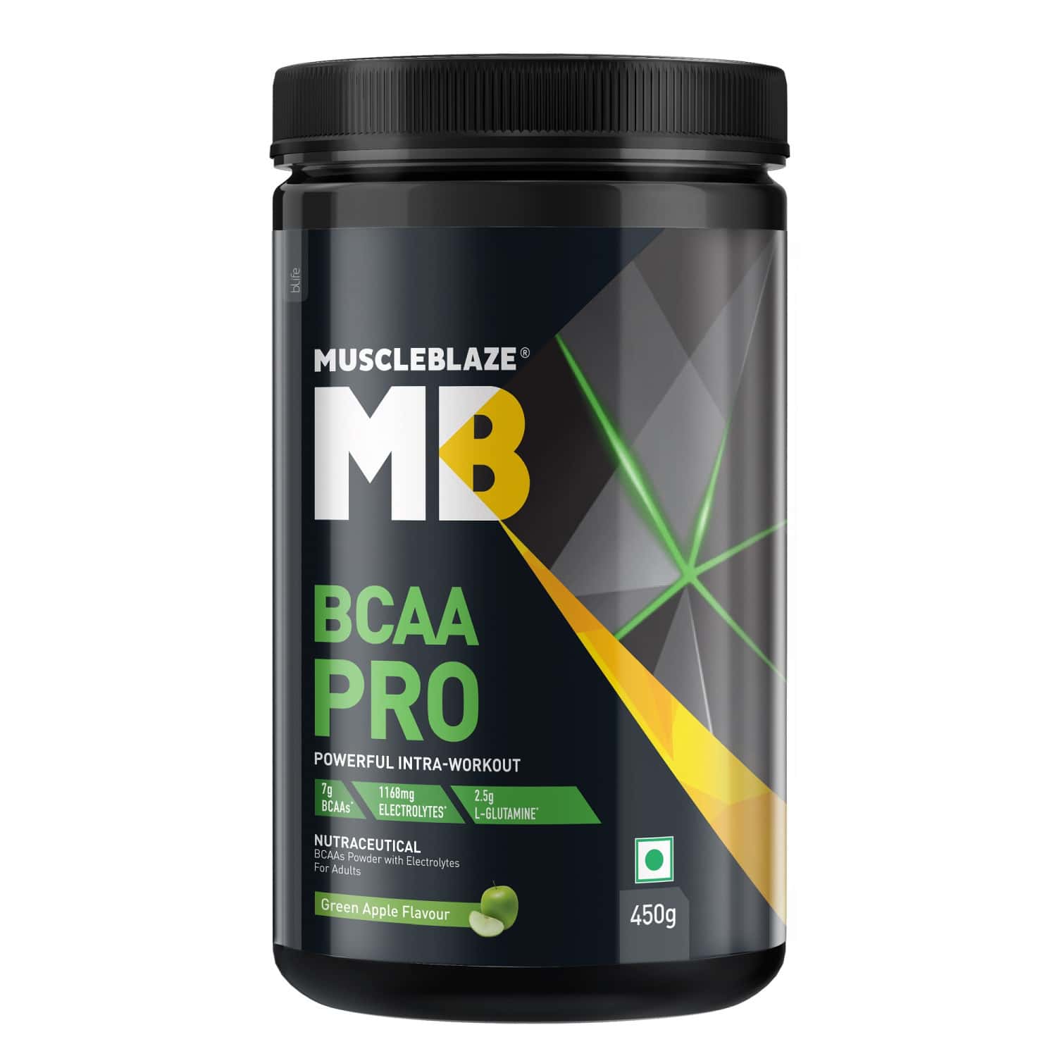 Muscleblaze Bcaa Pro Green Apple 450 Gm