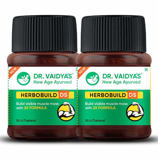 Dr. Vaidya's Herbobuild Ds( Double Strength ) -30 Capsules - Pack Of 2
