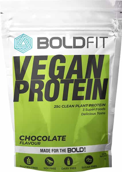 Boldfit Plant Protein Powder For Men & Women Chocolate Flavor - 1Kg