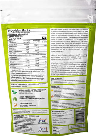 Boldfit Plant Protein Powder For Men & Women Chocolate Flavor - 1kg