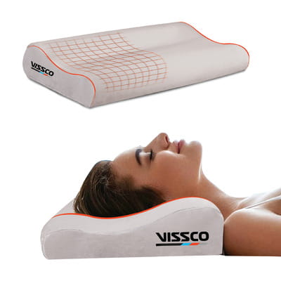 Buy VISSCO MEMORY FOAM CERVICAL PILLOW TO REDUCE NECK PAIN