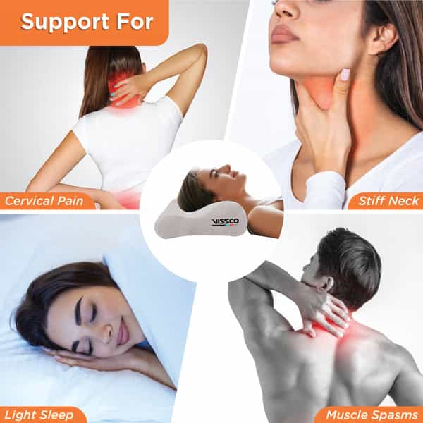 Vissco Memory Foam Cervical Pillow To Reduce Neck Pain | Shoulder Pain | Cervical Spondylitis