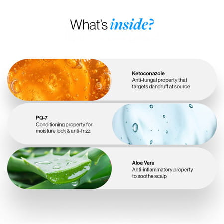 Be Bodywise 1% Ketoconazole Anti Dandruff Shampoo For Women|Ph 5.5|Paraben Free | 250ml